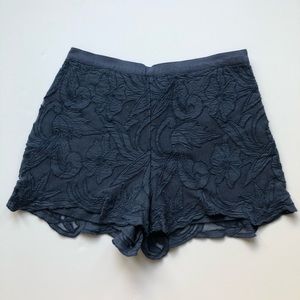 Abercrombie & Fitch navy floral shorts